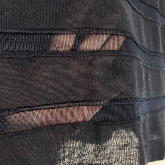 Ann Taylor Loft Navy Blue Lightweight Semi-Sheer Linen Blend Top Women's Medium - Picture 2 of 10